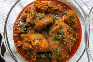 Eba/Starch, Banga Soup & Turkey