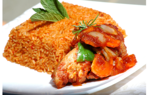 Jollof Rice with Turkey