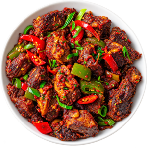 Peppered  Goatmeat