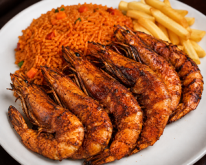 Grilled Tiger Prawns/Suya Tiger Prawns