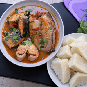 Fresh Fish Peppersoup with Yam